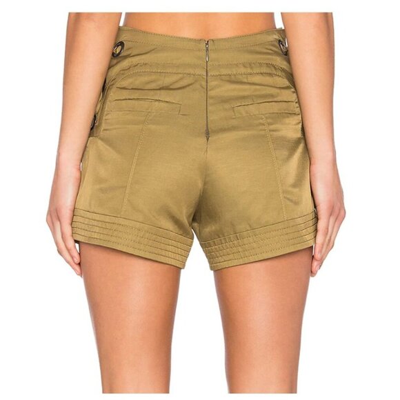 Marissa Webb Size 0 Olive Green khaki lace up sides hot pants - Picture 3 of 7